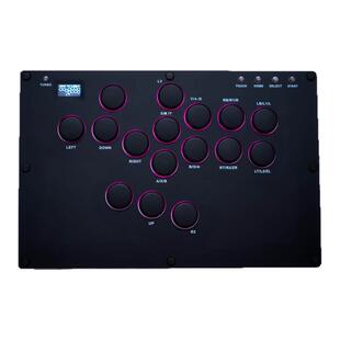 hitbox 街机控制器 街霸6 ps5格斗游戏树莓派 大板摇杆面板图定制
