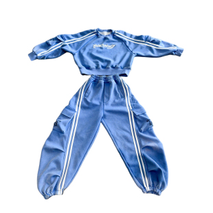 女童套装2026春秋装新款休闲运动卫衣工装卫裤两件套女孩洋气时髦