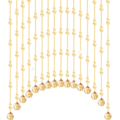 水晶葫芦网红珠帘门帘免打孔挂帘