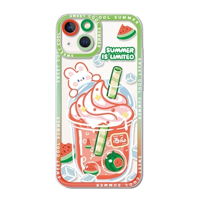 苹果15pm透明软壳可爱新款手机壳