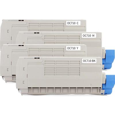 适用oki C710粉盒C711 C712碳粉盒C710n C712n C711n彩色打印机墨盒C711dtn/wt墨粉盒C710DN硒鼓C712DN成像鼓