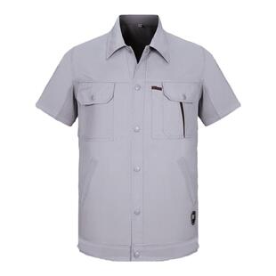 夏季纯棉工作服男套装汽修机修工厂建筑车间工装全棉劳保服定制