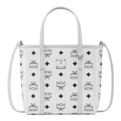 【2026新品】MCM TONI迷你白色菜篮子托特包时尚斜挎包