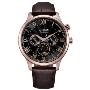 西铁城(CITIZEN)手表月相盈亏显示光动能男表AP1059-19E/1050-81L