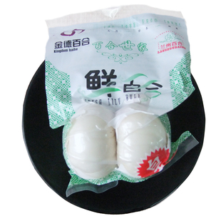 金德新挖甘肃特产金德新鲜食用兰州甜百合二头皇正宗非百合干航空