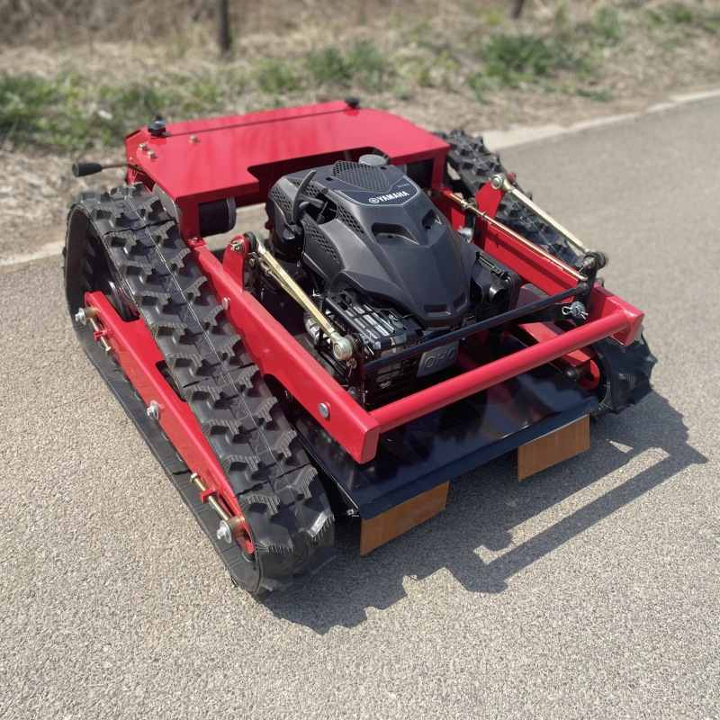 现货批发9马力履带式智能割草机器人 四冲程汽油款开荒遥控割草机