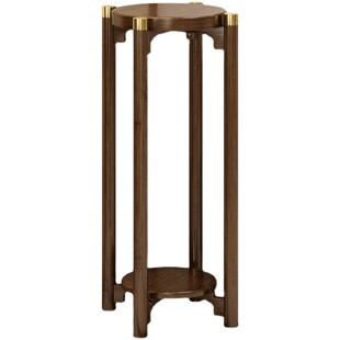 花架子室内花台花盆架客厅落地式仿古花几新中式实木质置物架现代