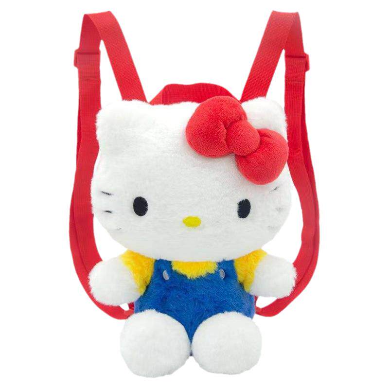 hellokitty毛绒公仔女孩双肩书包