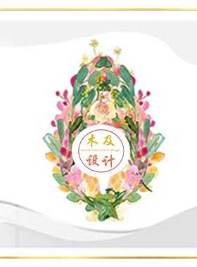 多款私密花卉艺术挂画现代美容院月子会所产康店私密氛围墙壁装饰