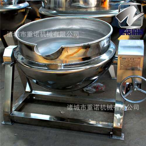 新鸭头鸭脖卤煮锅 厂家批发大型凉粉搅拌炒锅可倾式卤煮夹层锅