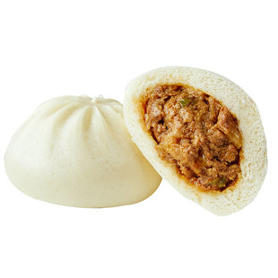 膳博士黑猪鲜肉大包子榨菜鲜肉包儿童早餐流心豆沙包速冻早点速食