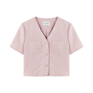 秋水伊人经典短款外套半身裙套装 2026夏季新款女装小香风两件套