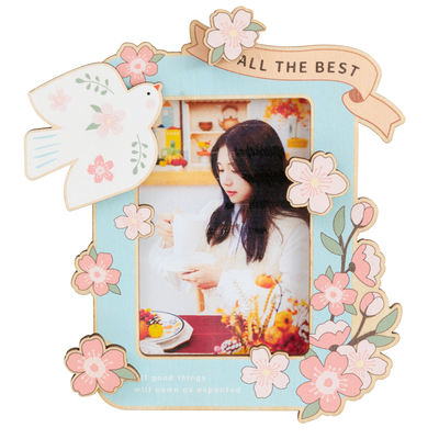 招桃花冰箱贴小相框好看磁吸装饰