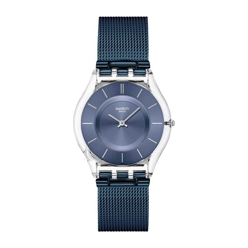 Swatch斯沃琪瑞士手表钢带轻薄静音休闲学生石英彩盘腕表生日礼物