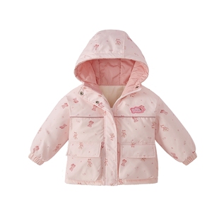 [抗菌锁温]女童棉服小女孩秋冬保暖夹棉儿童加绒冬装棉袄宝宝外套