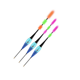 小短浅水夜光漂醒目高灵敏轻口滑口底钓草洞浮漂鲫鱼专用电子鱼漂