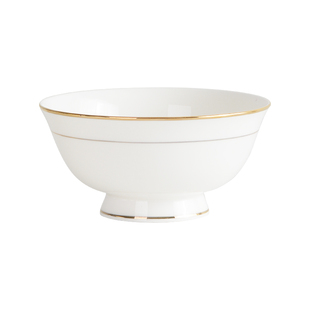 金边碗四只装高脚碗5英寸家用二大碗6英寸骨瓷碗欧式碗陶瓷小汤碗