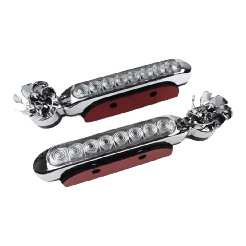 风力日行灯行车灯汽车用爆闪风能发电led日间迎风灯免接线风吹的