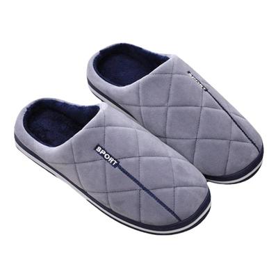 男士棉拖鞋冬季新款中老年爸爸加绒加厚室内48保暖49居家男款大码