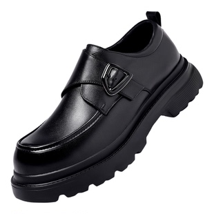 奥康男鞋秋冬季新款休闲皮鞋男款真皮商务正装厚底轻便百搭大头鞋