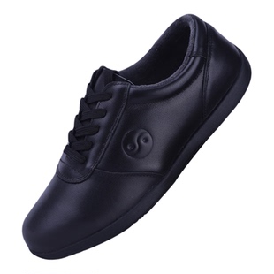 陈家沟巧武高端秋冬加绒保暖太极鞋男女真皮牛筋底武术练功运动鞋