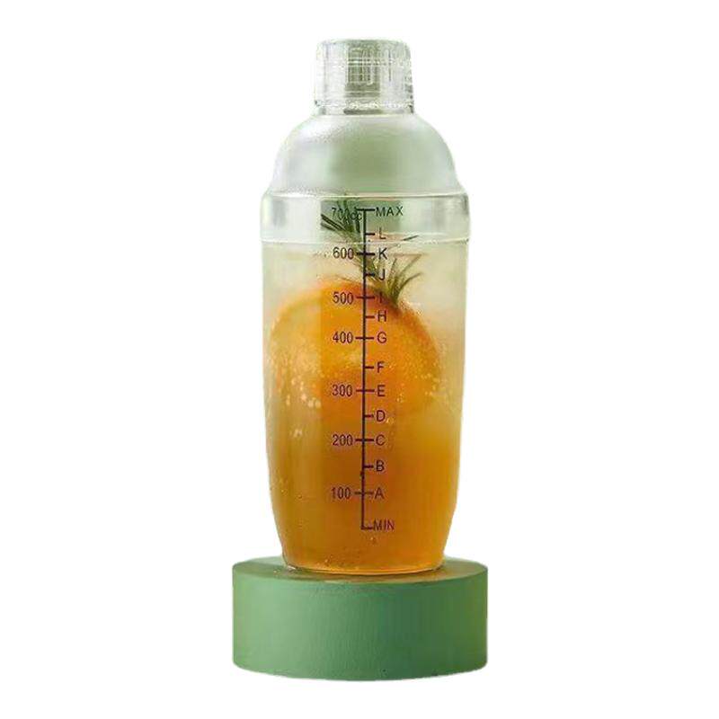 雪克杯手摇奶茶店专用手打柠檬茶捣汁棒调酒器套装透明双刻度摇杯
