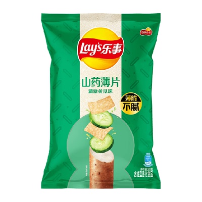 乐事山药薄片清新黄瓜味零食