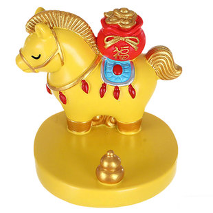 2026马上有钱招财马年吉祥物生肖小马手办桌面手机支架办公室桌宠