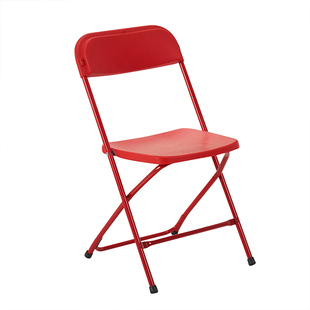 简易白色塑料折叠椅可摞椅子婚庆户外活动会展椅会议演出场馆椅子