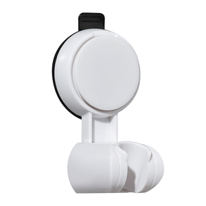 奶白色款花洒支架免打孔吸盘式通用可移动调节浴室喷头挂淋雨底座