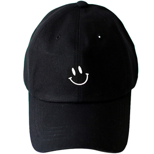 ulzzang棒球帽女韩国代购春夏百搭遮阳鸭舌帽子潮人笑脸休闲风帽