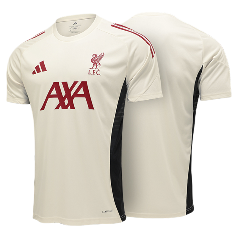 Adidas阿迪达斯25/26赛季训练服热身球衣利物浦足球服短袖JV6574