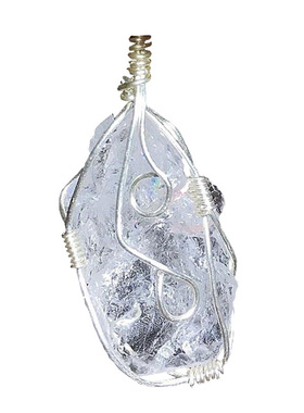 梵天透体阿赛水晶彩虹吊坠天地