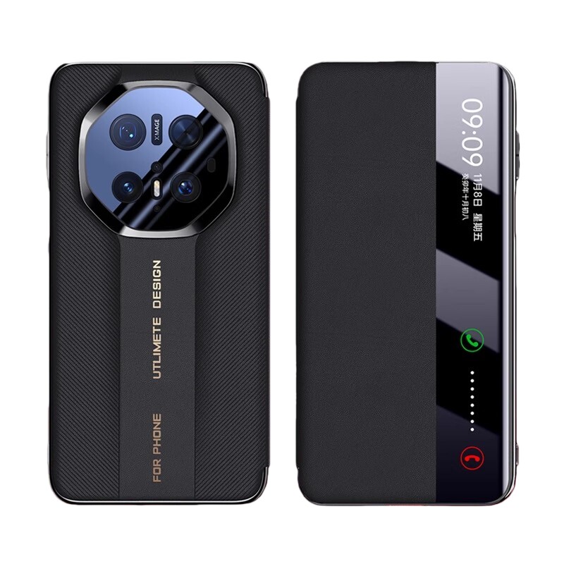 适用于华为Mate70RS手机壳新款电镀翻盖秒变非凡大师mate70Pro/+磁吸镜头全包视窗mate60pro智能休眠