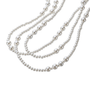 施家珍珠叠戴长项链女2026新款爆款高级感轻奢小众毛衣链气质大气