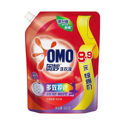 奥妙洗衣液900g多效护色水清莲香