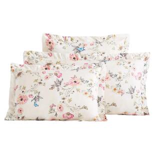 现 纽约下城公园进口杜勒丽花园春夏款纯棉被套枕套组合可单买