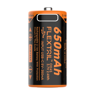 FLEXTAIL鱼尾RCR16340可充电电池Type-C直充适配ZERO超轻量气泵用