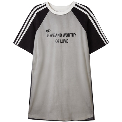 U/TI拼色网纱运动T恤女 百搭层次感短袖休闲上衣尤缇2024夏季新款