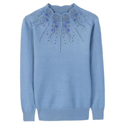 本命年妈妈装红色毛衣女套头宽松