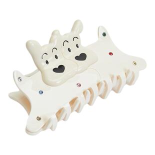 Tagi.《哈哈》小狗彩色钻石醋酸无痕鲨鱼夹醋酸可爱发抓