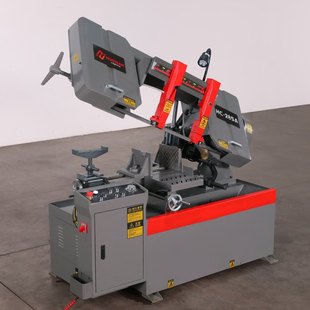 火线锯床小型液压半自动剪刀式升级款改进28卧式带锯床金属切割机