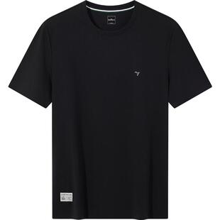 柒牌冰丝T恤男短袖 2025夏季新款男士纯色圆领半袖男装休闲上衣潮