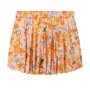 UOTOO多巴胺穿搭花朵满印半身短裙女夏季韩系chic高腰蓬蓬花苞裙