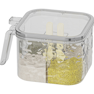 调料盒厨房家用高端防潮一体多格2026年新款味精佐料盐罐调味料罐