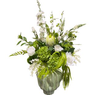 wo+仿真帝王花绣球花手捧花束瓶插花客厅电视柜售楼处样板间摆放