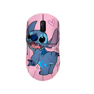 适用于罗技GPW一代二代鼠标贴纸狗屁王史迪仔卡通可爱定制g502