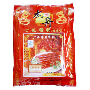 特价满3袋包邮 百年品牌梧州龙舟牌一级精瘦腊肠400g广式腊肉香肠
