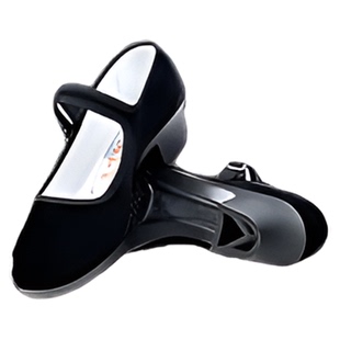 舞蹈考级黑跟鞋舞蹈鞋女2025新款不累脚藏族东北民间秧歌高跟舞鞋