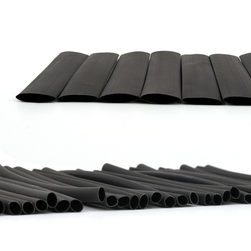 跨境货源130PCS双壁带胶套管黑色组合热缩管31热缩管;绝缘